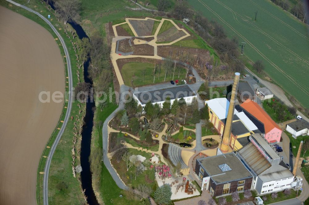 Aerial photograph Derenburg - Glass manufactory Derenburg in Saxony-Anhalt