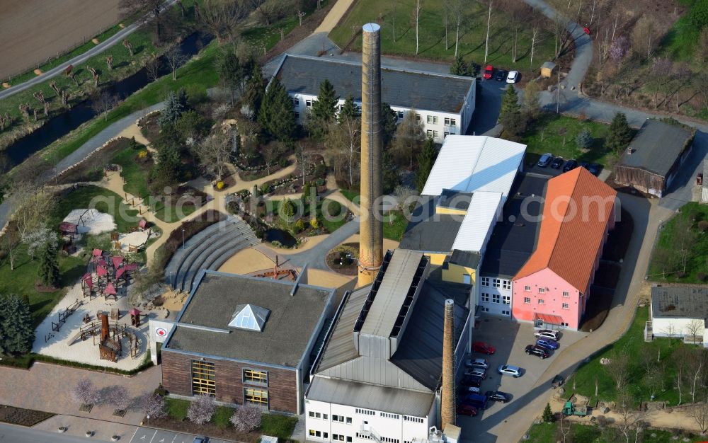 Aerial photograph Derenburg - Glass manufactory Derenburg in Saxony-Anhalt