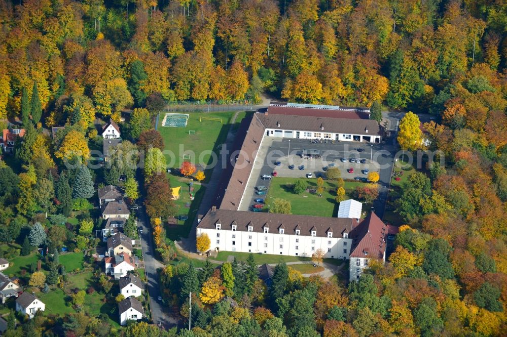 Aerial photograph Bad Gandersheim - View of the religious center-Christ For The Nations Association in Bad Gan dersheim in Lower Saxony