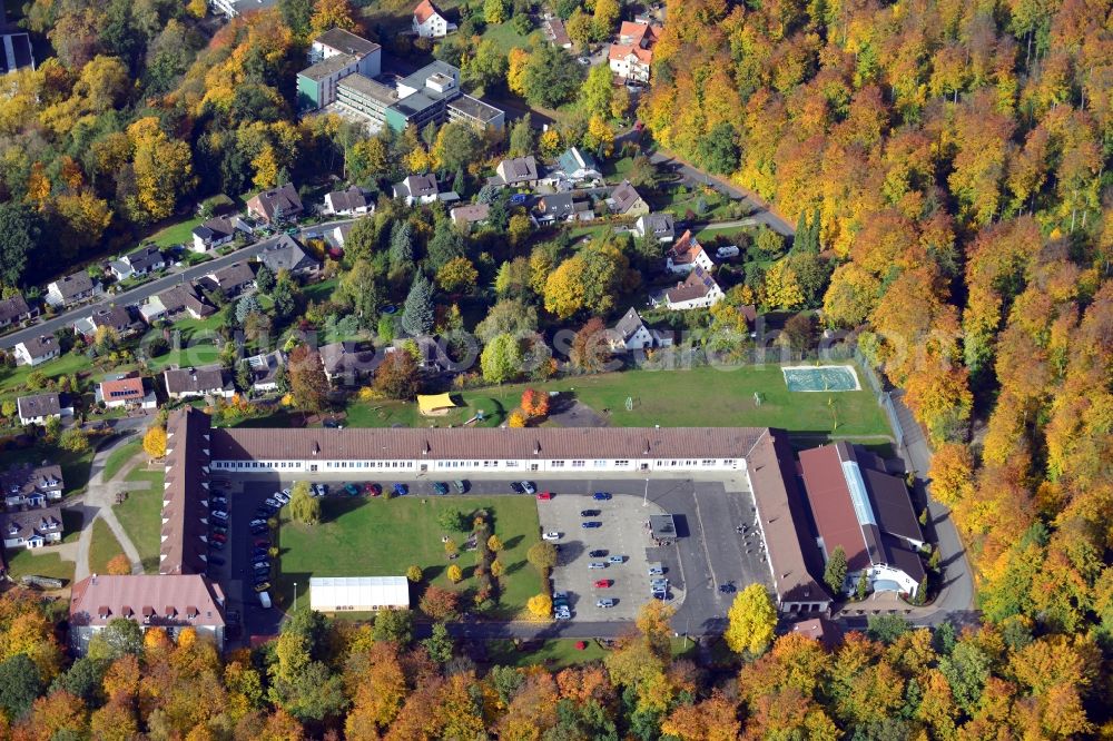 Aerial image Bad Gandersheim - View of the religious center-Christ For The Nations Association in Bad Gan dersheim in Lower Saxony