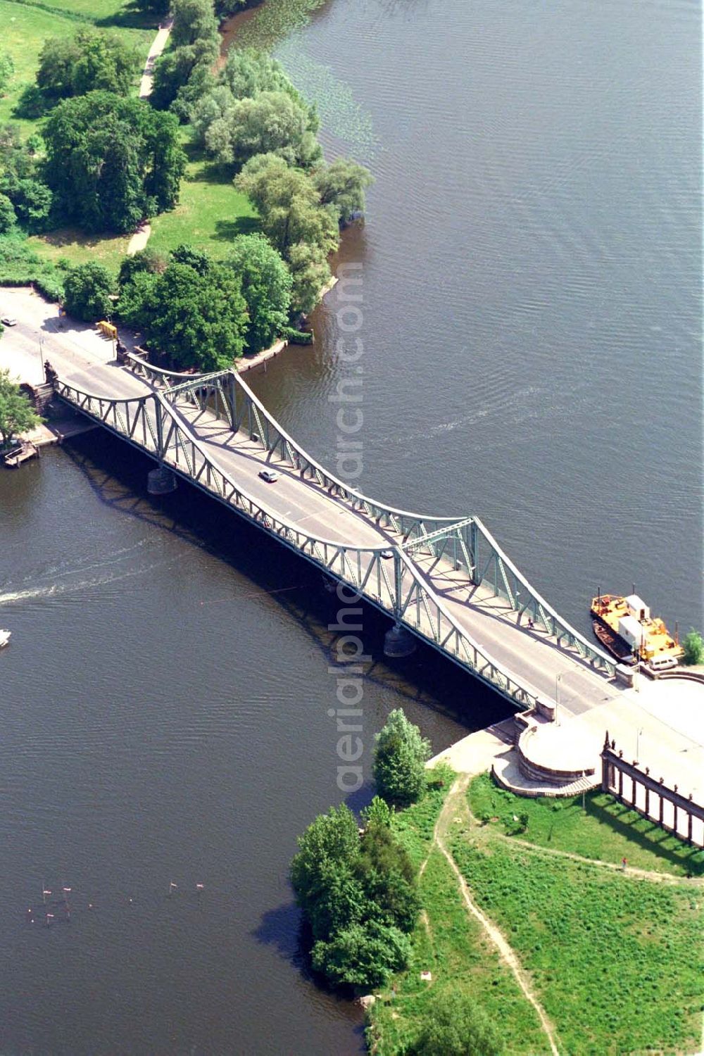 Aerial image Potsdam - Glienicker Brücke.