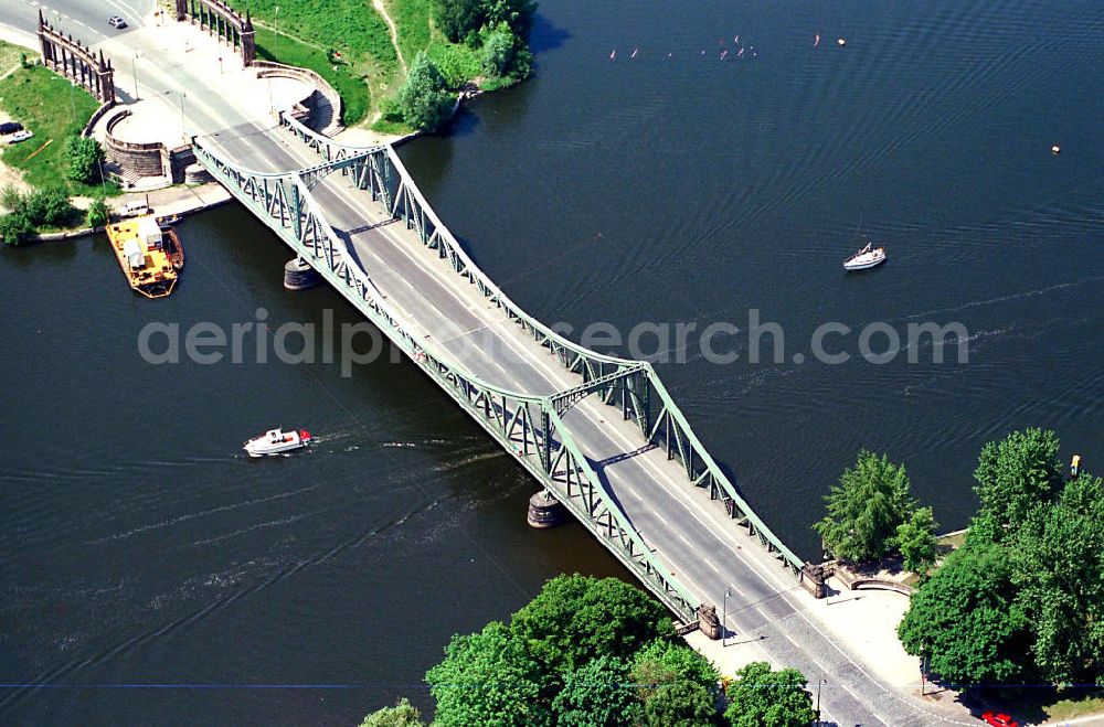 Aerial photograph Potsdam - Glienicker Brücke.