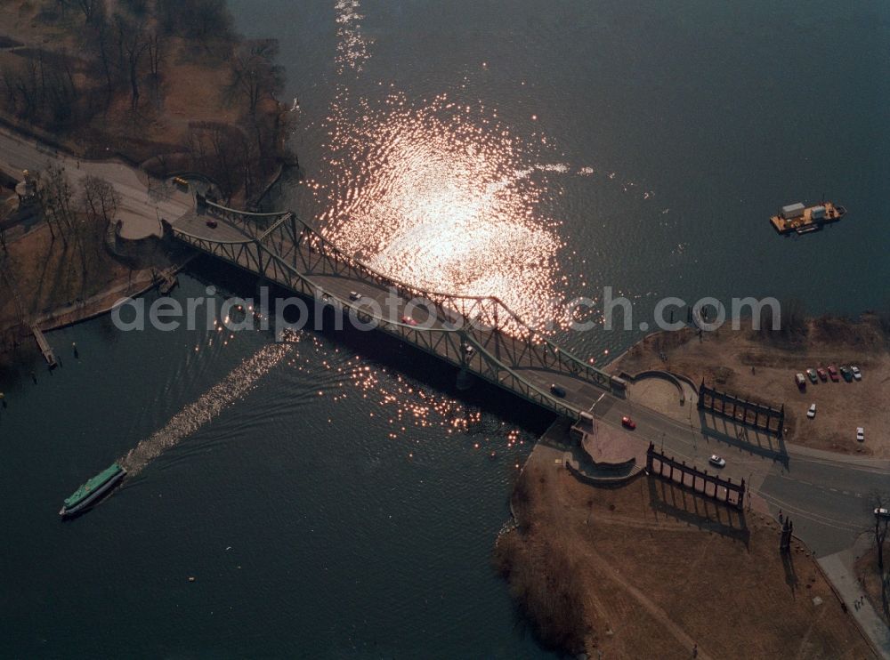 Aerial image Potsdam - View of Glienicker Bridge in Potsdam in Brandenburg