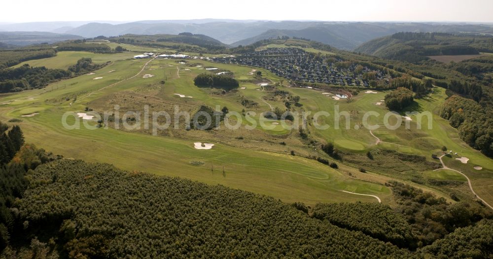 Ediger-Eller from above - Golf Club Cochem / Moselle in Ediger-Eller in Rhineland-Palatinate