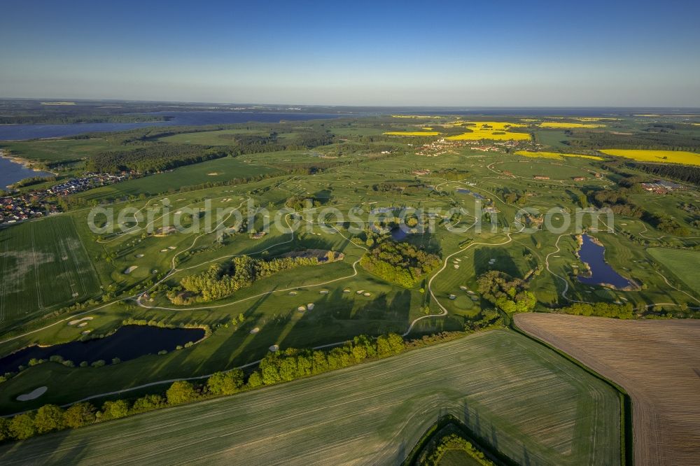 Aerial image Göhren-Lebbin - View of the Golf and Country Club Fleesensee in Goehren-Lebbin in the state Mecklenburg-West Pomerania