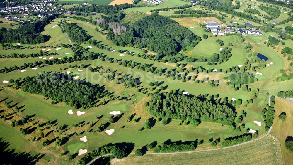 Eitorf from the bird's eye view: Gut Heckenhof golf course in Eitorf in the state North Rhine-Westphalia, Germany