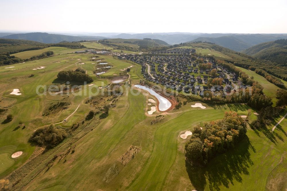 Cochem from above - View of the Golfing Club Cochem / Mosel in the state of Rhineland-Palatinate