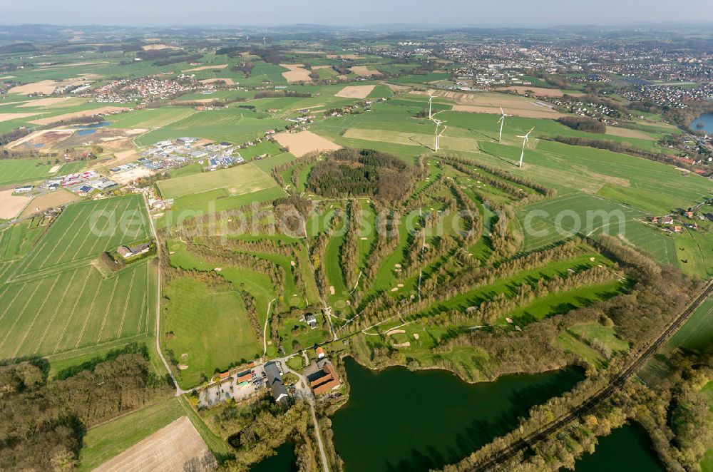 Aerial photograph Lage - Golf club Lipperland in the Ottenhauser Straße in Lage- Lippe in the state of North Rhine-Westphalia