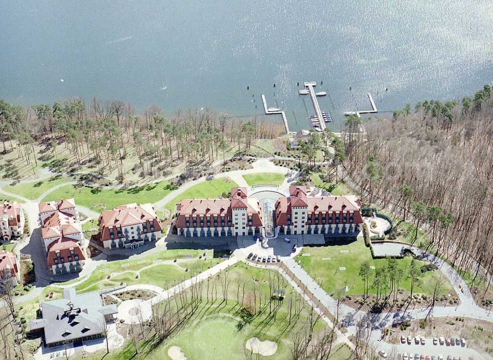 Bad Saarow / Brandenburg from the bird's eye view: Golfklub am Scharmützelsee in Bad Saarow.