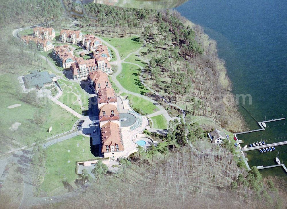 Aerial image Bad Saarow / Brandenburg - Golfklub am Scharmützelsee in Bad Saarow.