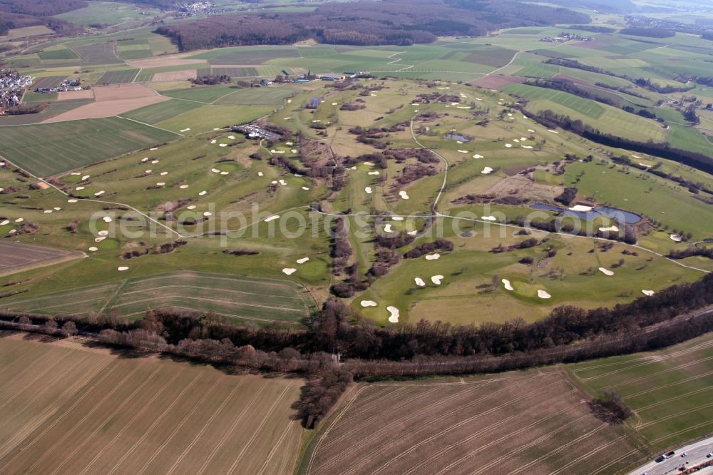 Idstein from the bird's eye view: Golf course near Idstein in the state of Hesse