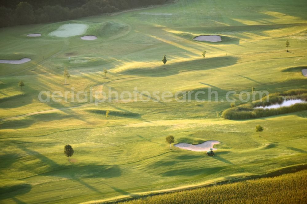 Aerial image Neugattersleben - Grounds of the Golf course at of Acamed Resort GmbH in Neugattersleben in the state Saxony-Anhalt, Germany