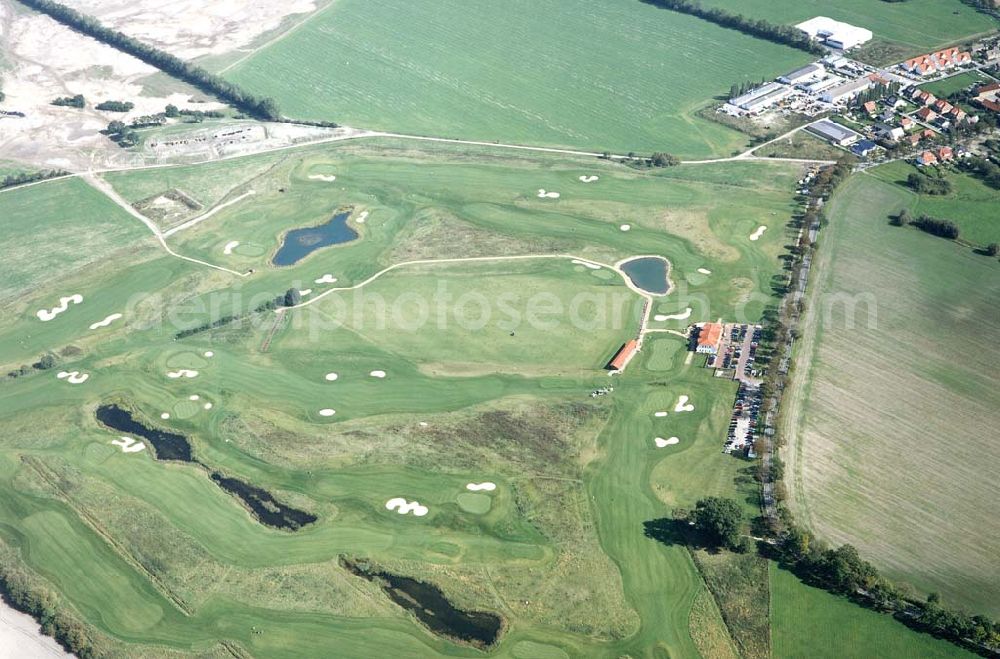 Groß-Kienitz / Brandenburg from above - Golfplatz bei Groß-Kienitz in Brandenburg.