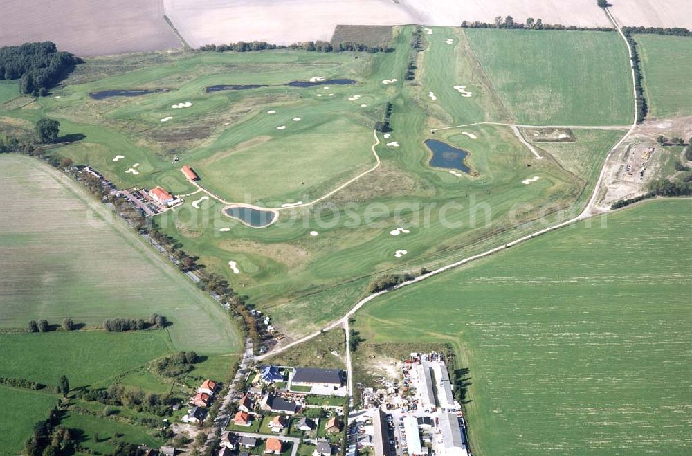 Aerial image Groß-Kienitz / Brandenburg - Golfplatz bei Groß-Kienitz in Brandenburg.