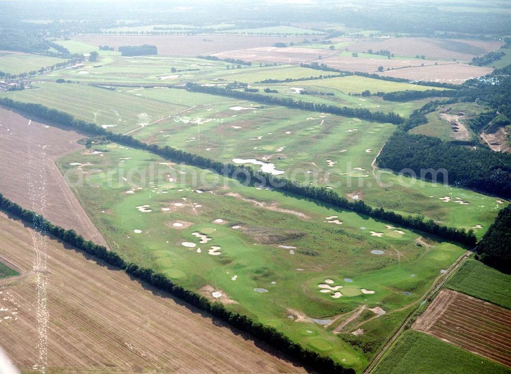 Aerial image Groß - Kienitz - Golfplatz bei Groß-Kienitz am Flughafen Berlin - Schönefeld / BRB.