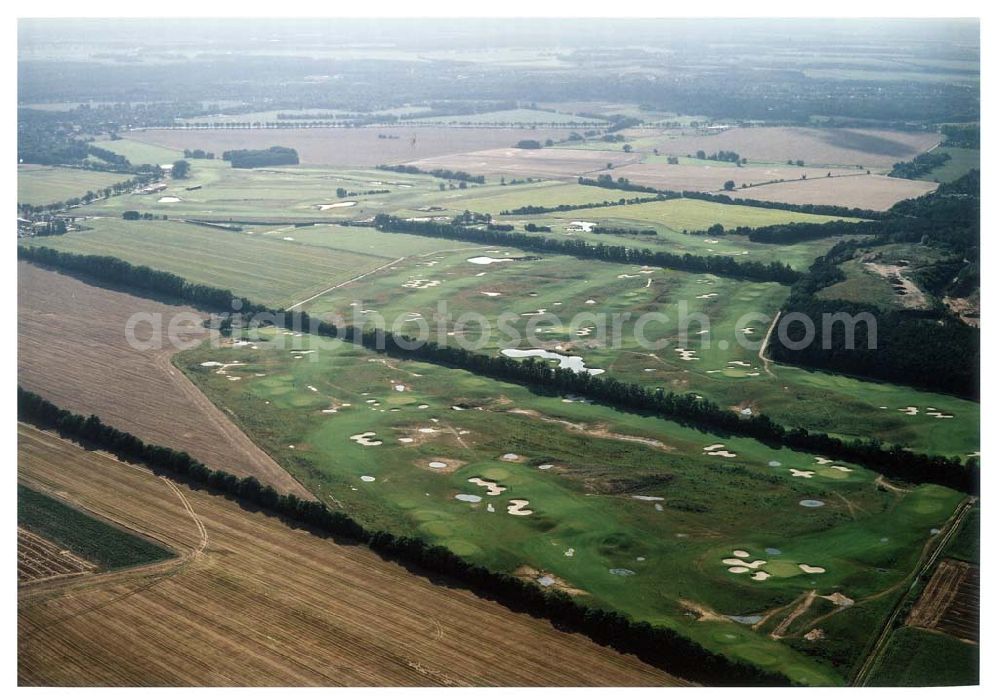 Groß - Kienitz from the bird's eye view: Golfplatz bei Groß-Kienitz am Flughafen Berlin - Schönefeld / BRB.