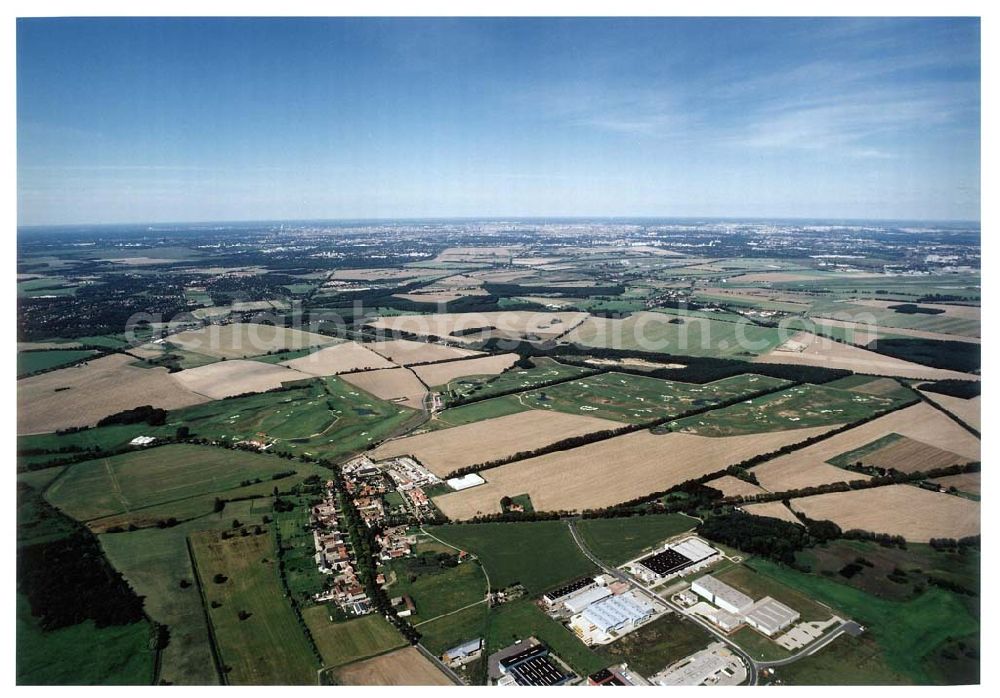 Groß - Kienitz from above - Golfplatz bei Groß-Kienitz am Flughafen Berlin - Schönefeld / BRB.