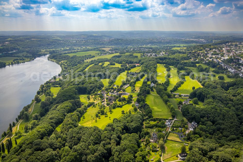 Aerial image Bochum - Grounds of the Golf course Bochumer Golfclub e.V. on street Im Mailand in the district Stiepel in Bochum at Ruhrgebiet in the state North Rhine-Westphalia, Germany