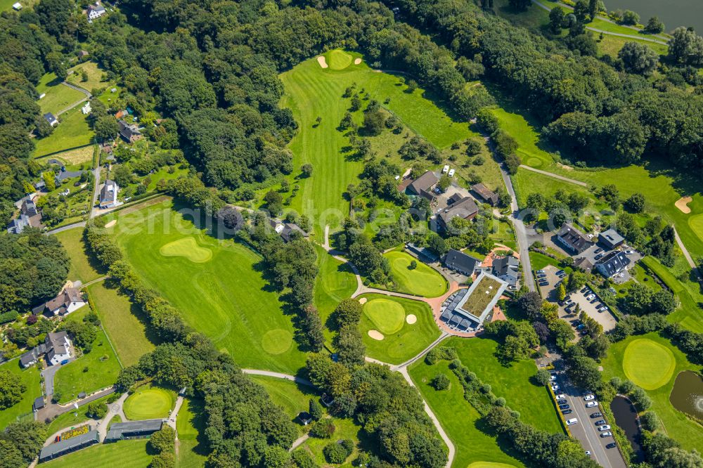 Aerial image Bochum - Grounds of the Golf course Bochumer Golfclub e.V. on street Im Mailand in the district Stiepel in Bochum at Ruhrgebiet in the state North Rhine-Westphalia, Germany