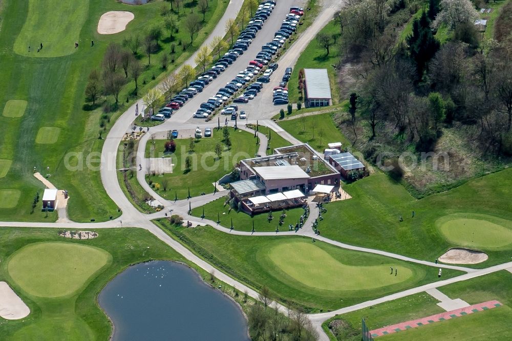 Herbolzheim from above - Grounds of the Golf course at Breisgau in Herbolzheim in the state Baden-Wuerttemberg, Germany