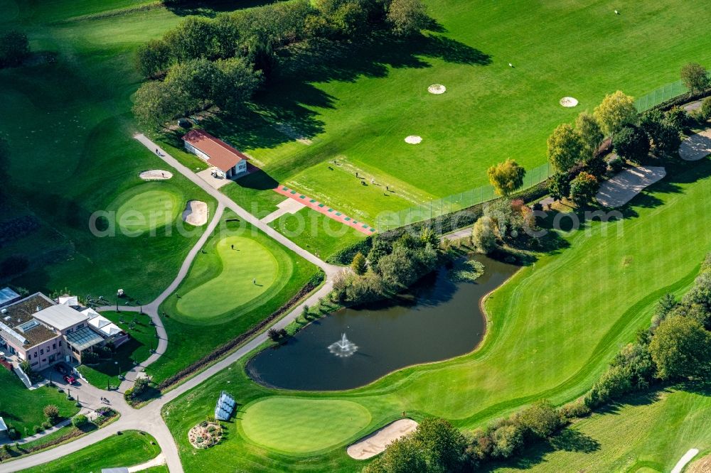 Herbolzheim from the bird's eye view: Grounds of the Golf course at Breisgau in Herbolzheim in the state Baden-Wurttemberg, Germany