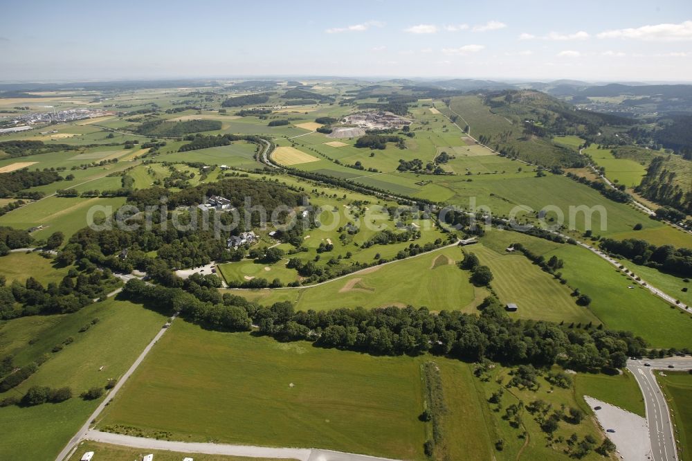 Brilon from above - Golf Course in Brilon in North Rhine-Westphalia