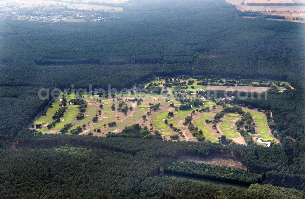 Aerial photograph Nauen - Grounds of the Golf course at Boernicke in Nauen in the state Brandenburg, Germany