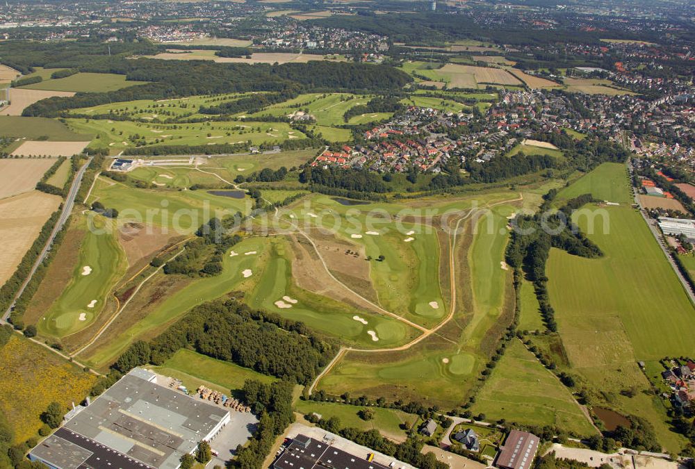 Aerial image Castrop-Rauxel - Blick auf den Schwerin Frohlinde Golfplatz bei Castrop Rauxel.