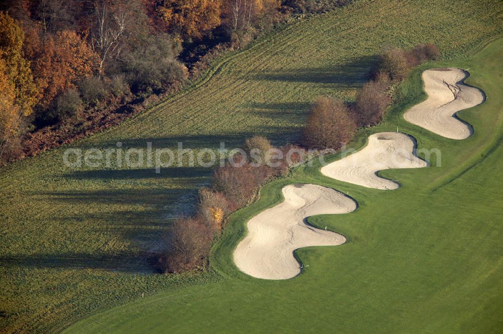 Aerial photograph Castrop-Rauxel - Blick auf den Golfplatz im Stadtteil Schwerin vonCastrop Rauxel.