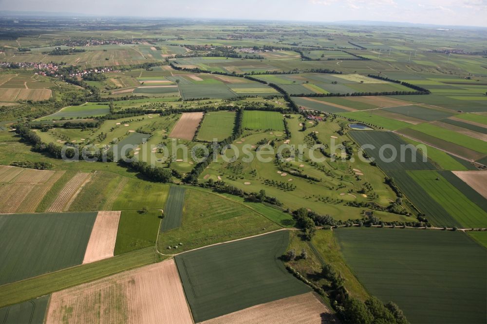 Aerial photograph Mommenheim - Mommenheim, golfcourse, Rhineland-Palatinate, Germany,