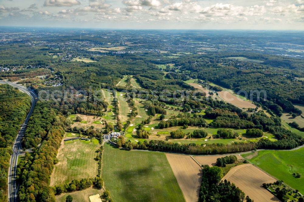 Dortmund from the bird's eye view: Grounds of the Golf course at of Dortmunder Golfclub e. V. on Reichsmarkstrasse in Dortmund in the state North Rhine-Westphalia, Germany