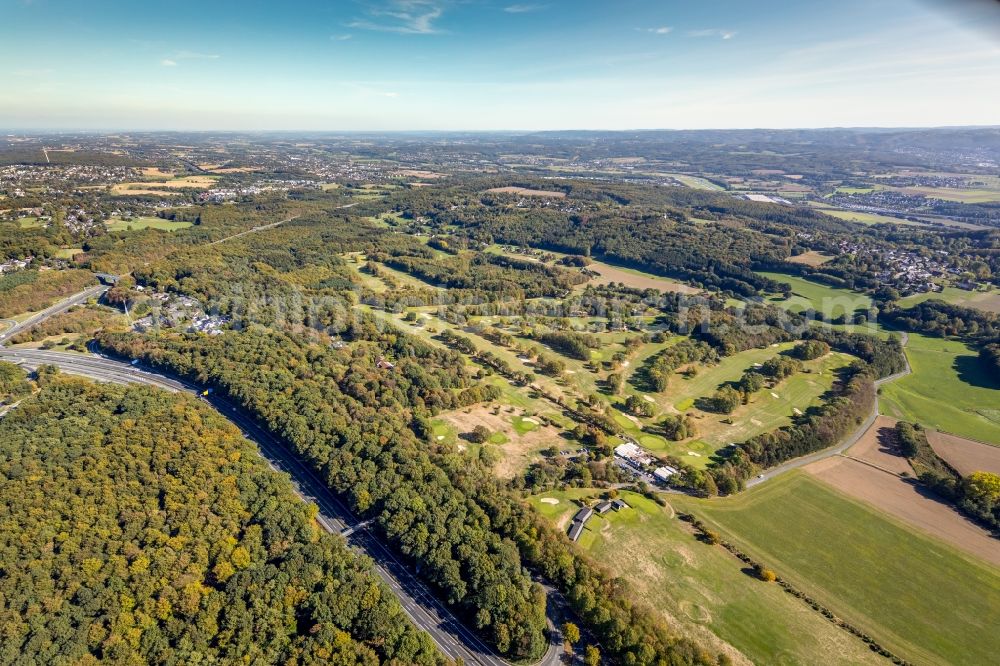 Aerial photograph Dortmund - Grounds of the Golf course at Dortmunder Golfclub e.V. in Dortmund in the state North Rhine-Westphalia, Germany