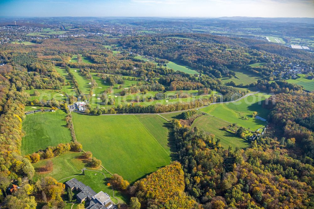 Dortmund from the bird's eye view: Grounds of the Golf course at of Dortmunder Golfclub e. V. on Reichsmarkstrasse in Dortmund in the state North Rhine-Westphalia, Germany