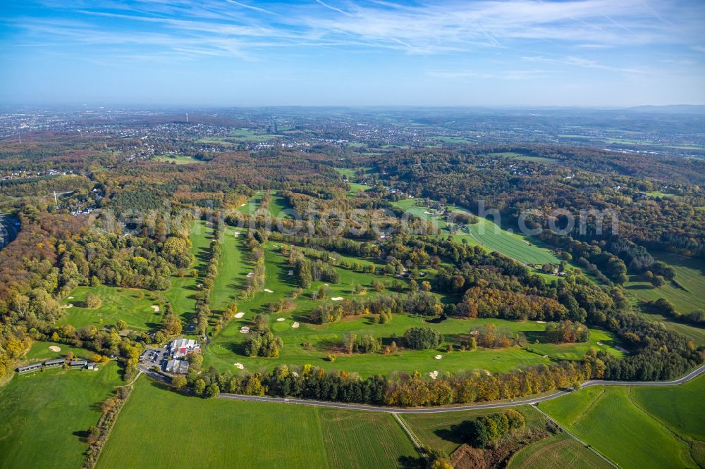 Dortmund from the bird's eye view: Grounds of the Golf course at of Dortmunder Golfclub e. V. on Reichsmarkstrasse in Dortmund in the state North Rhine-Westphalia, Germany