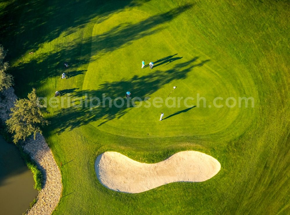 Aerial image Duisburg - Grounds of the Golf course at Huckingen in Duisburg in the state North Rhine-Westphalia