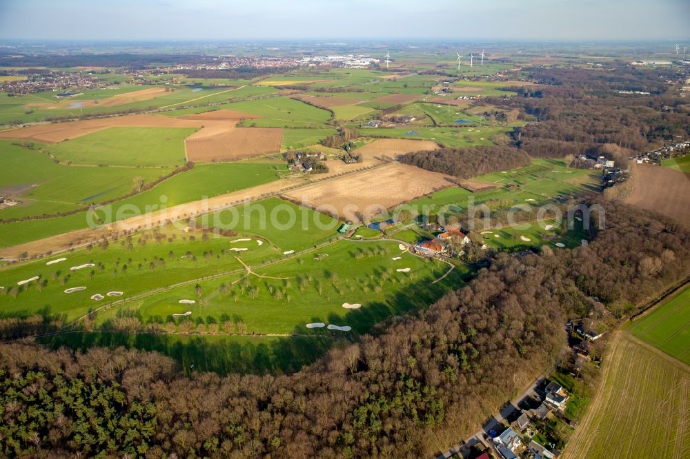 Aerial image Emmerich am Rhein - Grounds of the Golf course at in Emmerich am Rhein in the state North Rhine-Westphalia