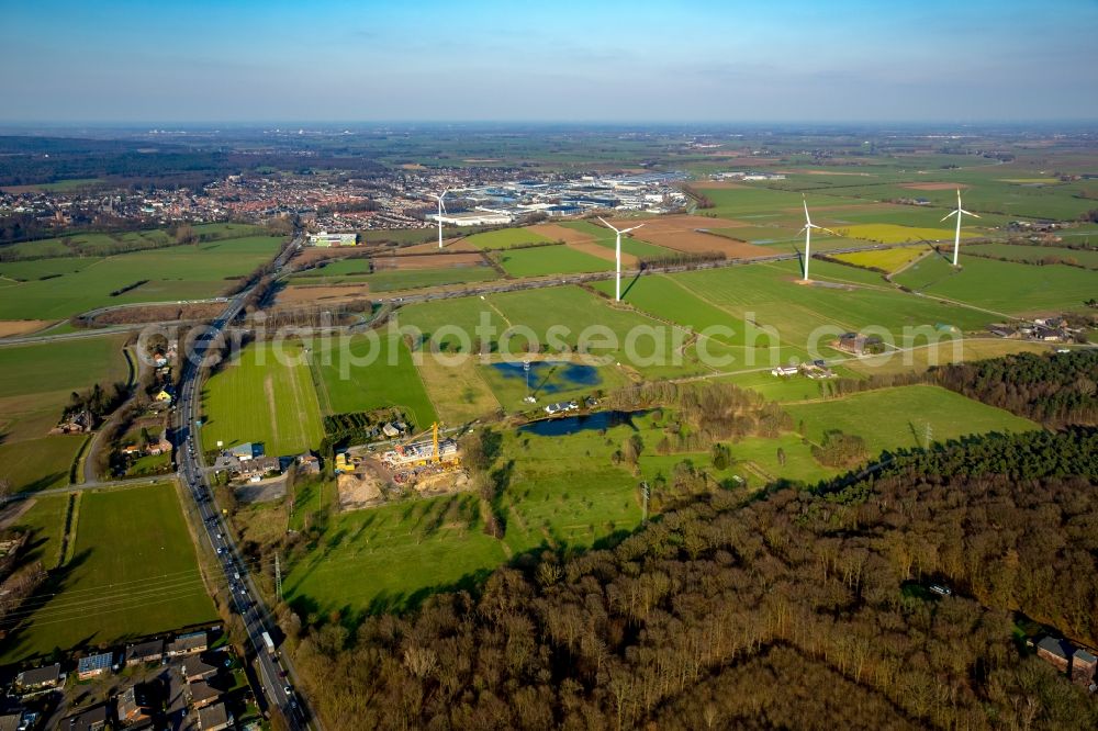 Aerial photograph Emmerich am Rhein - Grounds of the Golf course at in Emmerich am Rhein in the state North Rhine-Westphalia