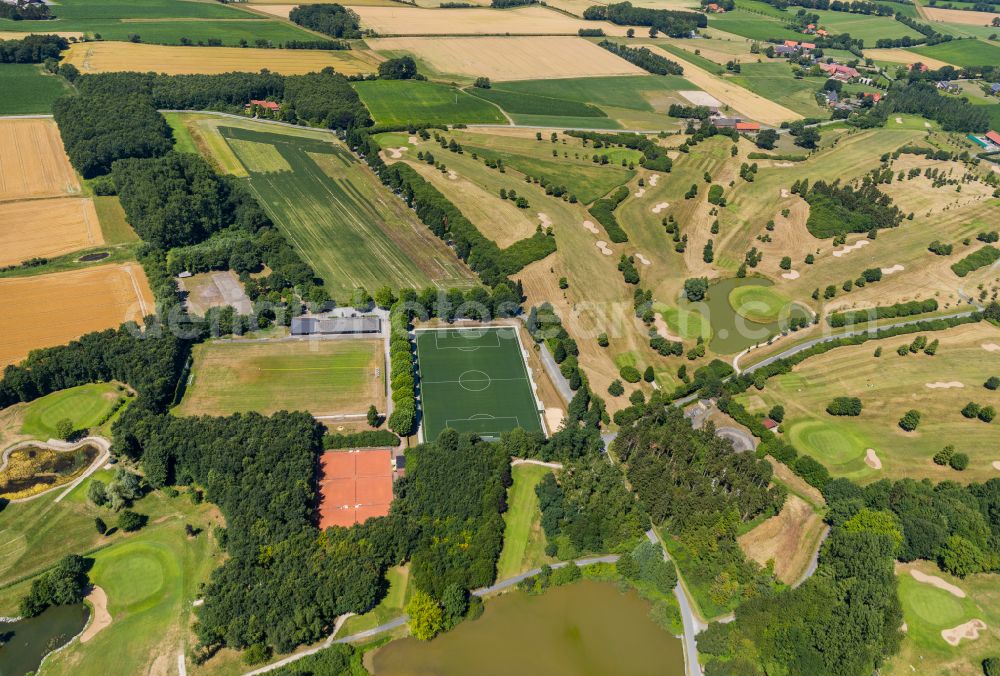 Aerial image Ennigerloh - Grounds of the Golf course at in Ennigerloh in the state North Rhine-Westphalia, Germany