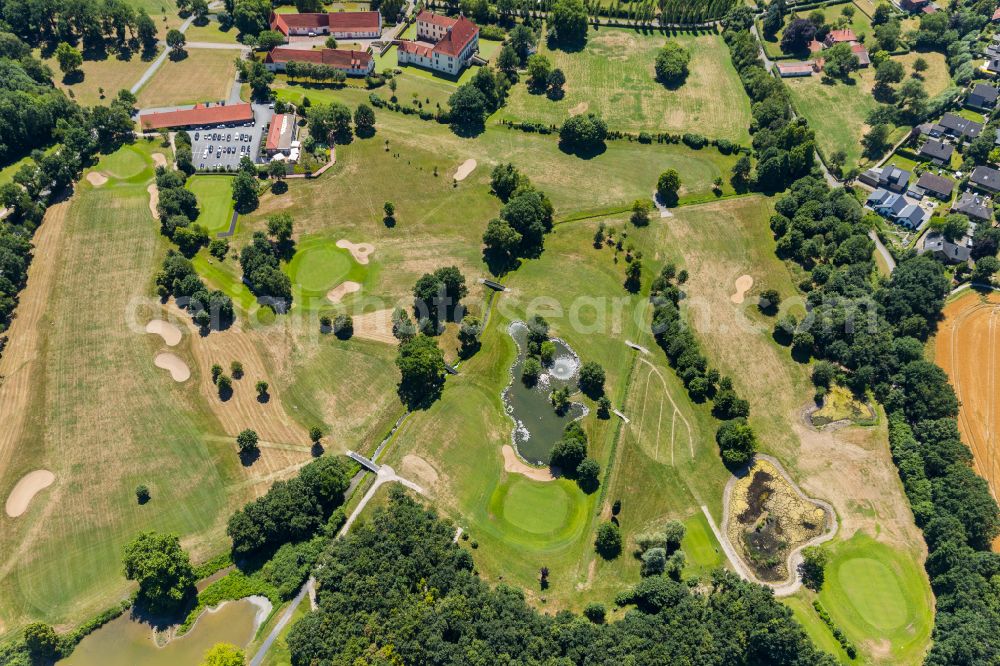 Ennigerloh from above - Grounds of the Golf course at in Ennigerloh in the state North Rhine-Westphalia, Germany