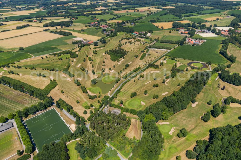 Ennigerloh from the bird's eye view: Grounds of the Golf course at in Ennigerloh in the state North Rhine-Westphalia, Germany