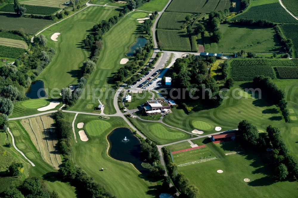 Aerial image Herbolzheim - Grounds of the Golf course at Europa-Park Breisgau Golfclub in Herbolzheim in the state Baden-Wuerttemberg, Germany