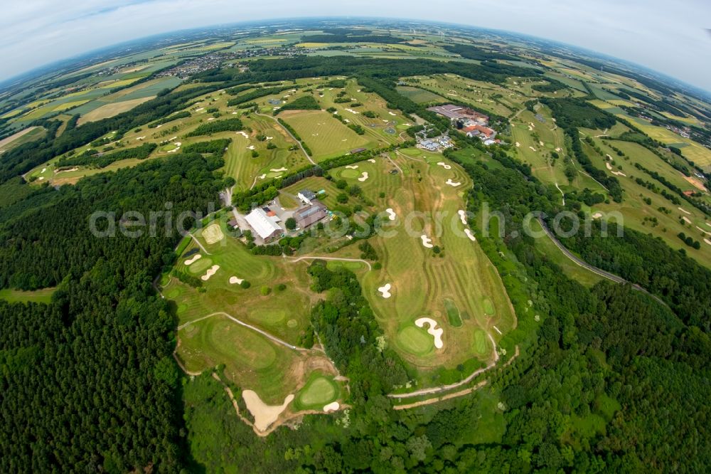 Aerial photograph Fröndenberg/Ruhr - Grounds of the Golf course at Golfclub Gut Neuenhof in Froendenberg/Ruhr in the state North Rhine-Westphalia