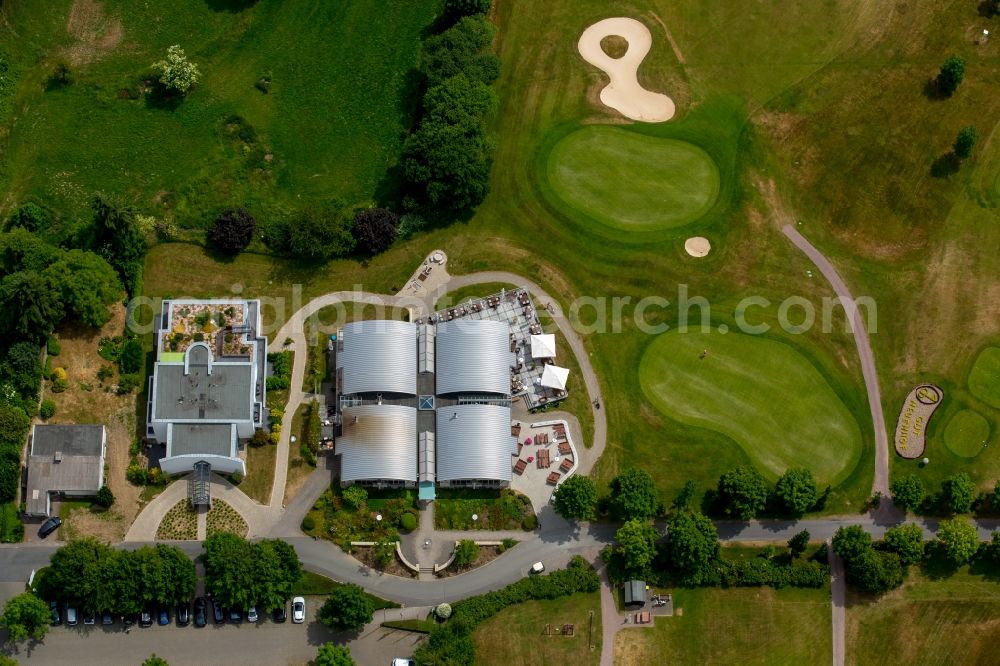 Aerial image Fröndenberg/Ruhr - Grounds of the Golf course at Golfclub Gut Neuenhof in Froendenberg/Ruhr in the state North Rhine-Westphalia