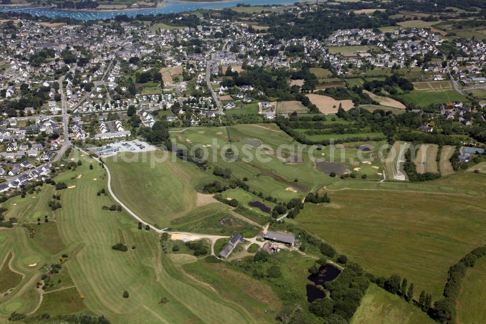 Lancieux from the bird's eye view: Grounds of the Golf course La GAEA in Lancieux in Brittany, France