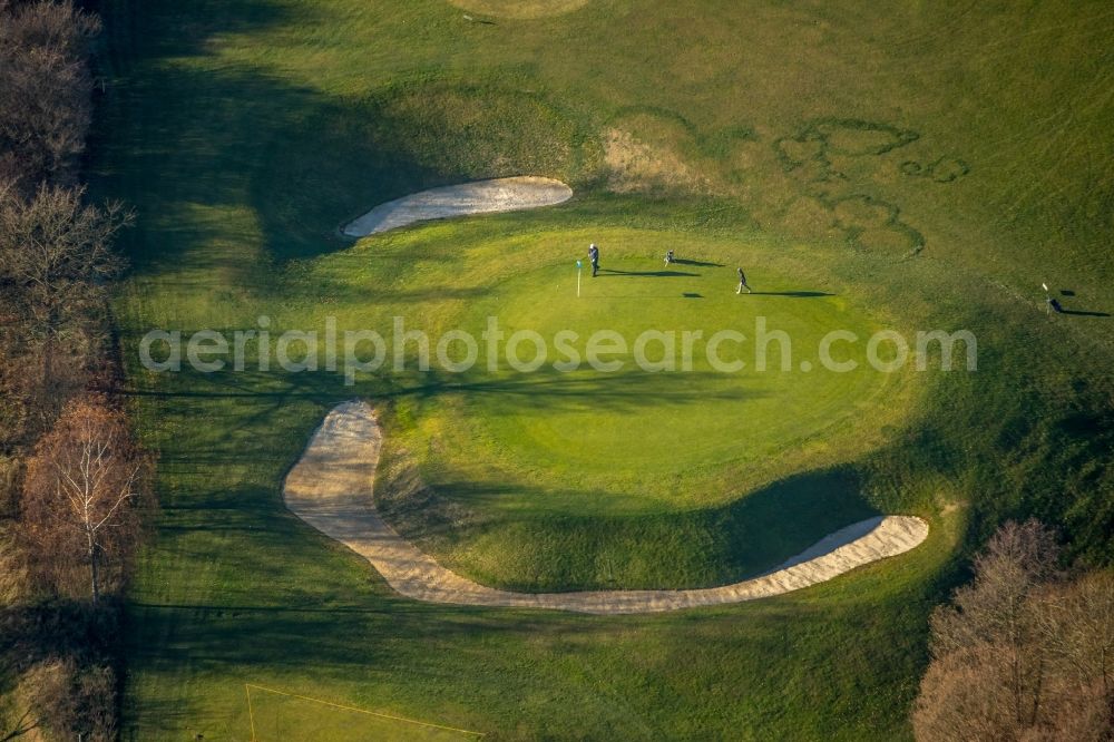 Schalksmühle from the bird's eye view: Grounds of the Golf course at of GC Gelstern Luedenscheid Schalksmuehle e.V. in Schalksmuehle in the state North Rhine-Westphalia, Germany