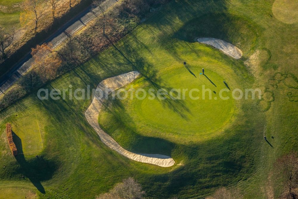 Aerial photograph Schalksmühle - Grounds of the Golf course at of GC Gelstern Luedenscheid Schalksmuehle e.V. in Schalksmuehle in the state North Rhine-Westphalia, Germany