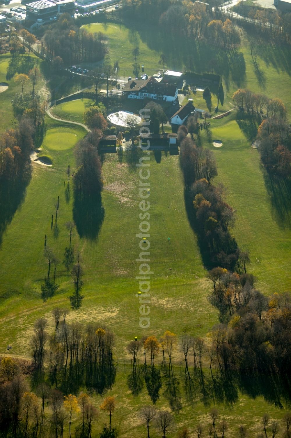 Aerial image Schalksmühle - Grounds of the Golf course at of GC Gelstern Luedenscheid Schalksmuehle e.V. in Schalksmuehle in the state North Rhine-Westphalia, Germany