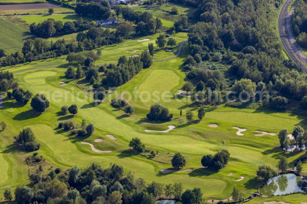 Aerial image Gerderhahn - Grounds of the Golf course at on place Am Golfplatz in Gerderhahn in the state North Rhine-Westphalia, Germany