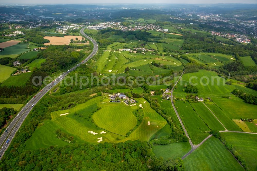 Aerial image Gevelsberg - Grounds of the Golf course at Golfclub Gut Berge in Gevelsberg in the state North Rhine-Westphalia