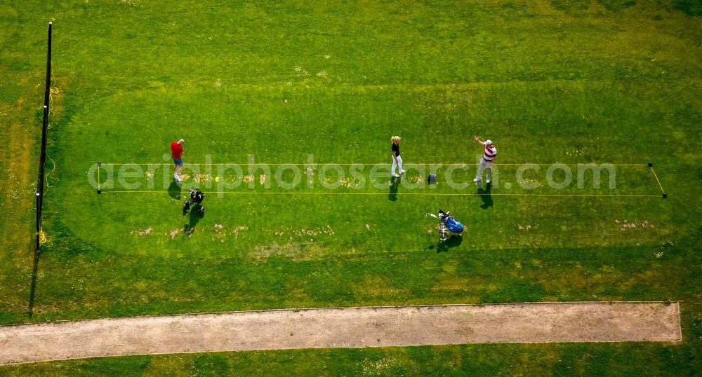 Aerial photograph Gevelsberg - Grounds of the Golf course at Golfclub Gut Berge in Gevelsberg in the state North Rhine-Westphalia